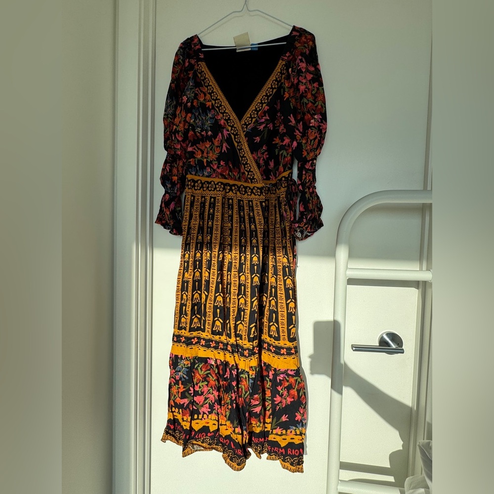 Farm Rio Anthropologie Side-Slit Maxi Dress - Picture 5 of 14